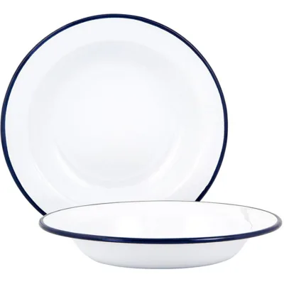Kockums jernverk Dyb Tallerken 22 cm. Hvid