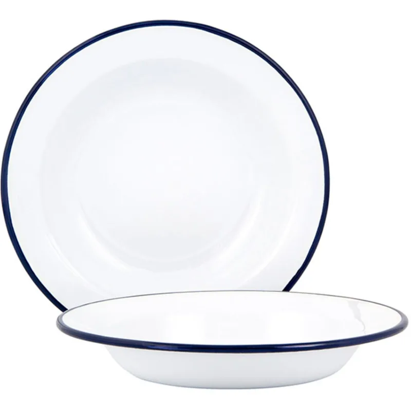 Kockums jernverk Dyb Tallerken 22 cm. Hvid