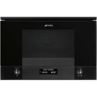 Smeg MP122B3 Linea indbygningsmikroovn 60 cm, sort