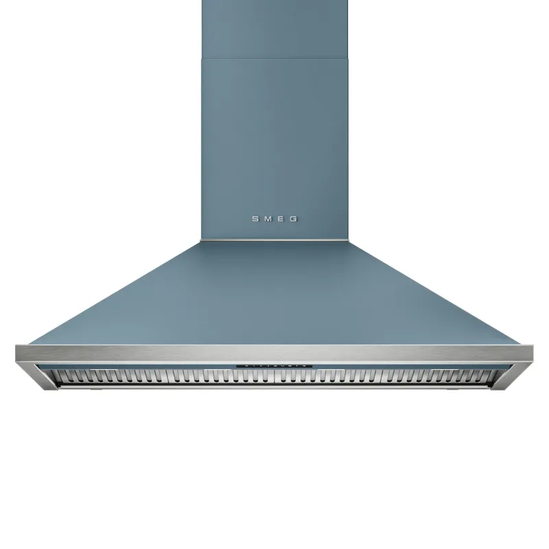 Smeg Portofino KCU124SBM væghængt emhætte 120 cm, storm blue