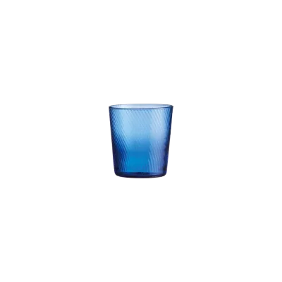 Raw Unique Swirl vandglas - Mørkeblå