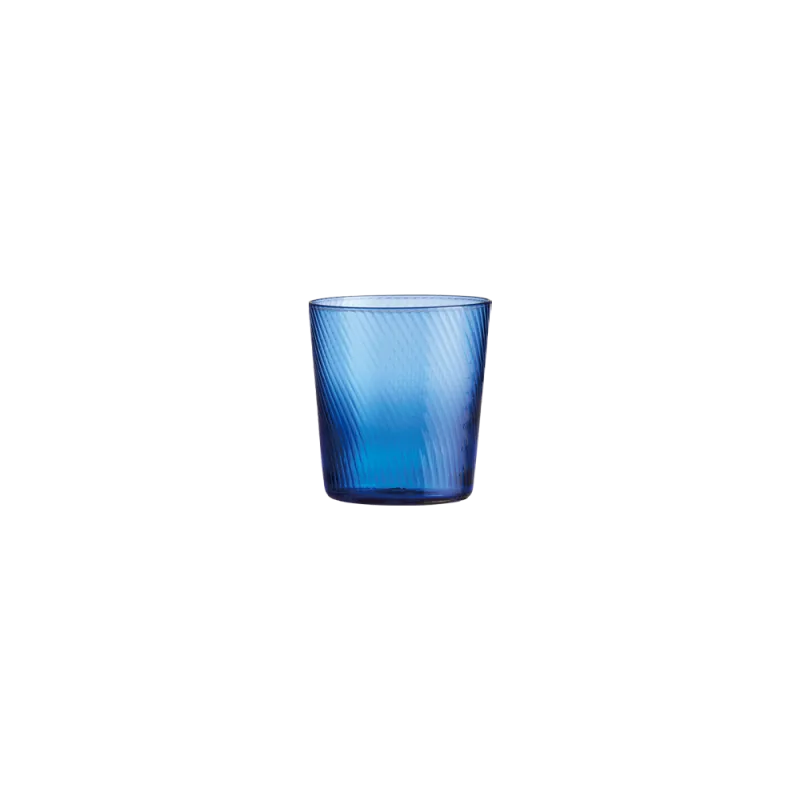 Raw Unique Swirl vandglas - Mørkeblå