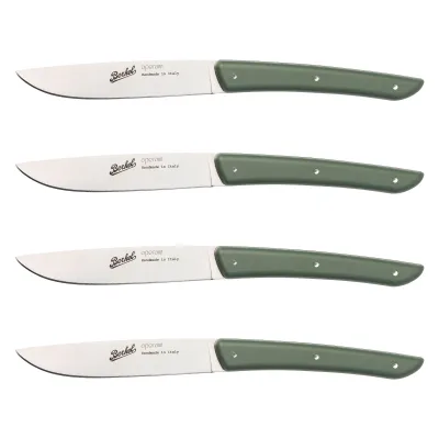 Berkel Steakkniv 4 stk, olivengrøn