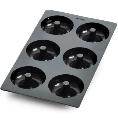 Lékué Gourmet Donutform Sort 6 stk.