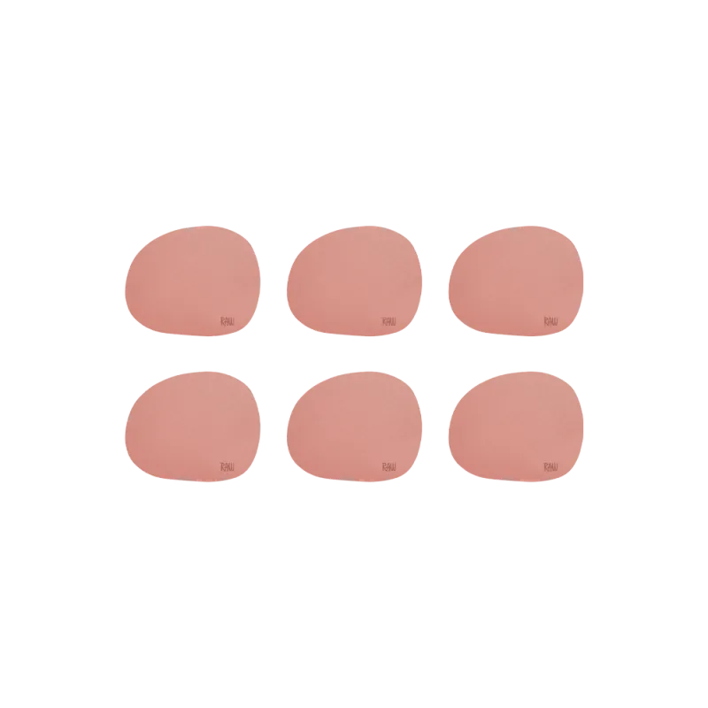 Raw silikone coasters glasbrikker 6-pak - Spice Rose