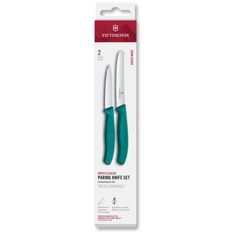Victorinox Swiss Classic urtekniv og tomatkniv, grøn