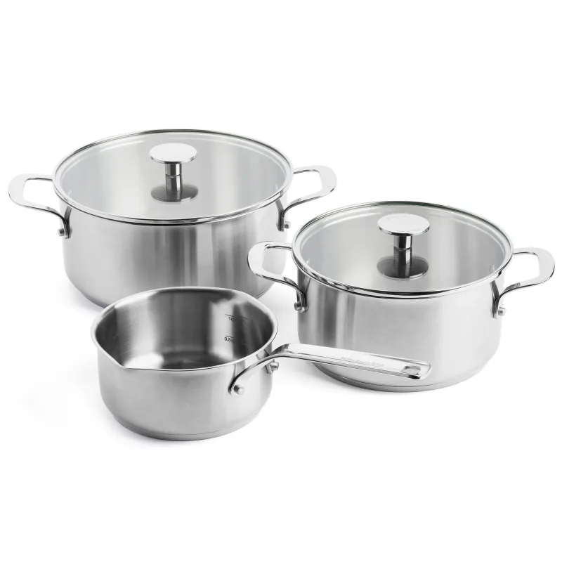 Kitchenaid Grydesæt 3 dele, rustfrit stål