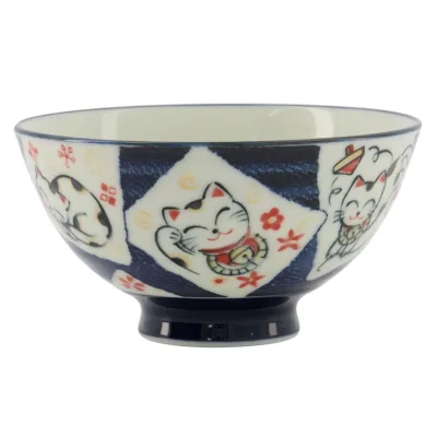 Tokyo design studio Kawaii skål 11 cm, cat blue