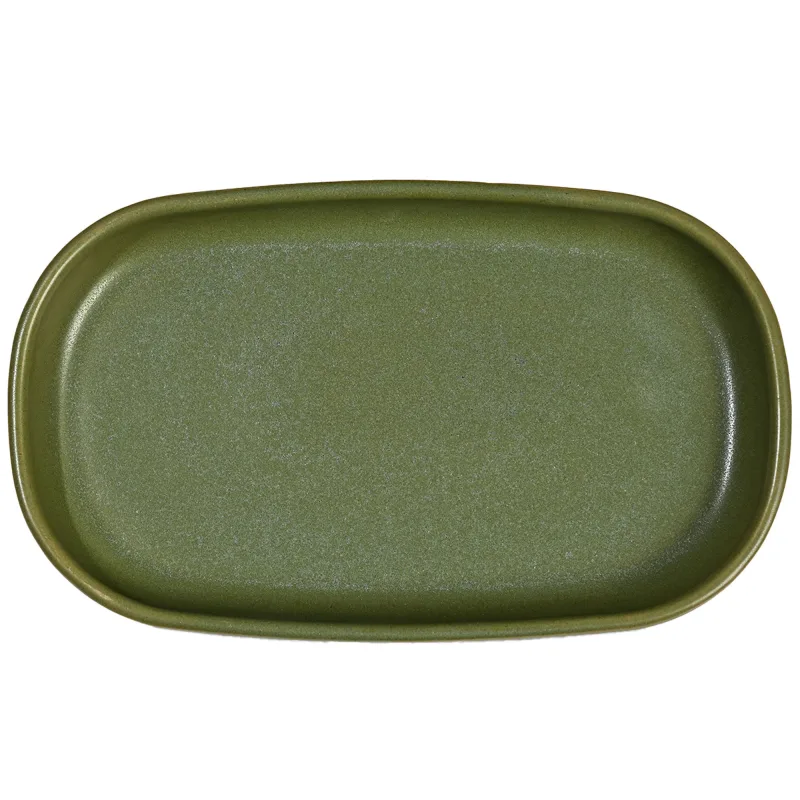 Byon Porto serveringsfad 30x18 cm, grøn