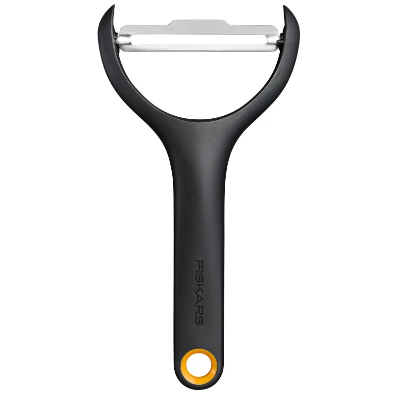 Fiskars Functional Form grøntsagsskræller 15 cm, sort/orange