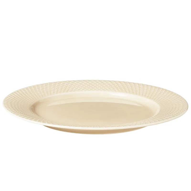 Lyngby porcelæn Rhombe Earth middagstallerken 27 cm, marble