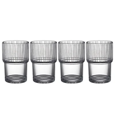 Bitz Kusintha Caféglas 38 cl, klar, 4 stk.