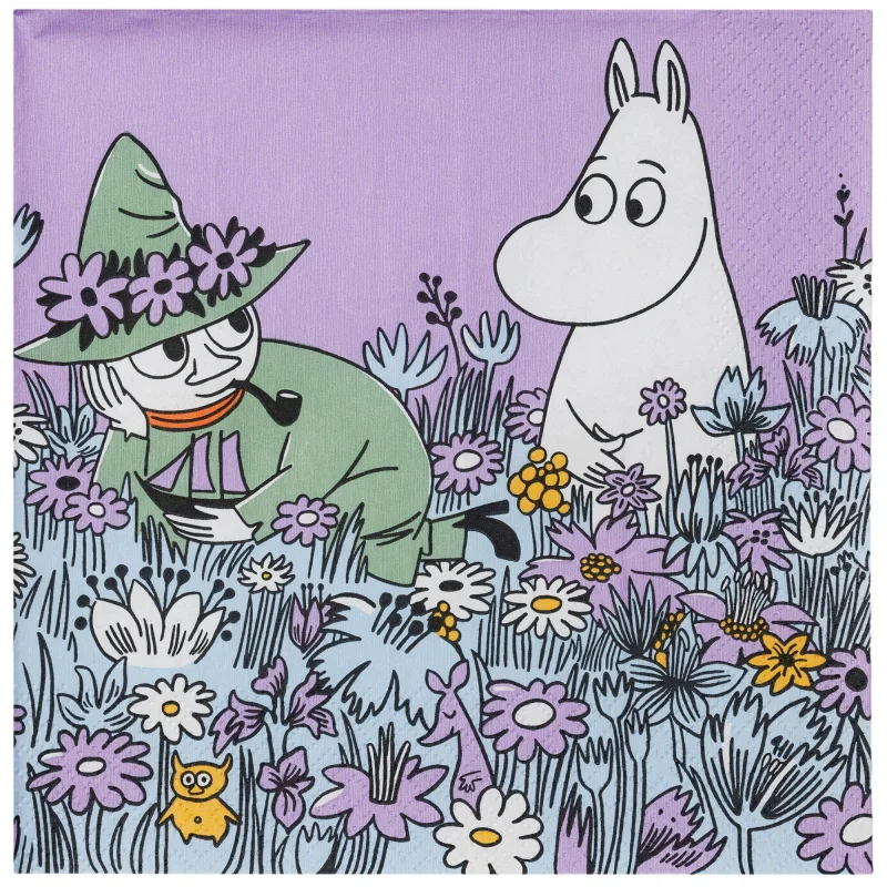 Moomin arabia Mumi papirserviet 33 cm, Venner for altid