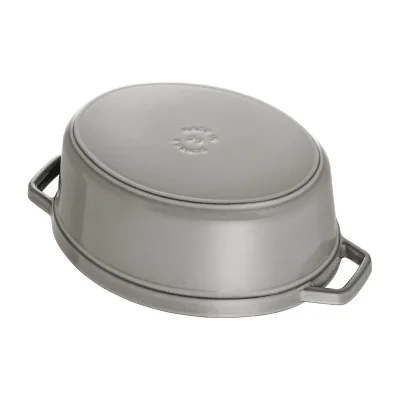 Staub La Cocotte oval støbejernsgryde 17 cm / 1 liter, grafitgrå
