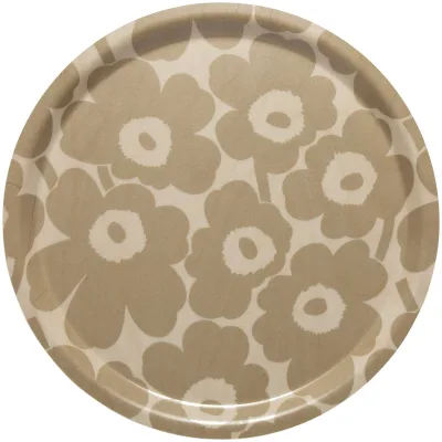 Marimekko MINI Unikko Bakke, 31 cm., lysebrun/beige