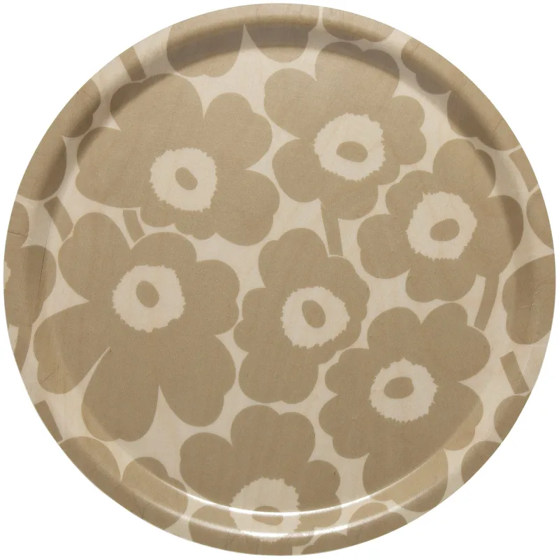 Marimekko MINI Unikko Bakke, 31 cm., lysebrun/beige