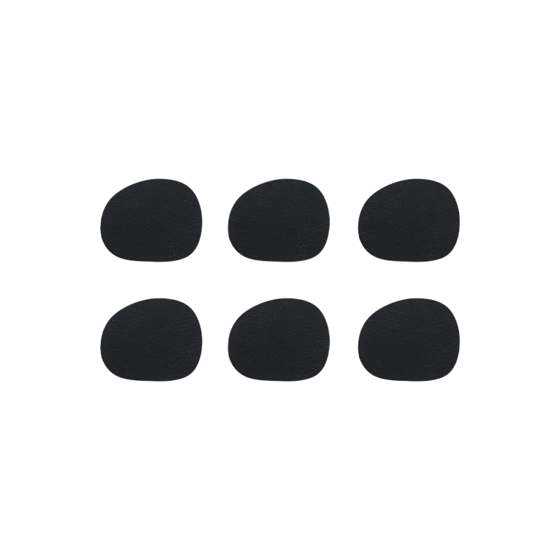 Raw Buffalo coasters glasbrikker 6-pak - Sort