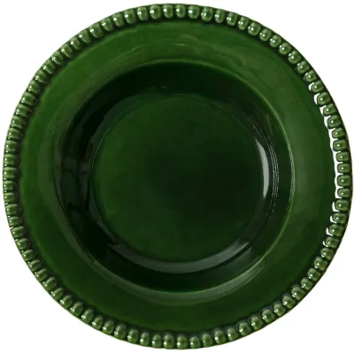 Potteryjo Daria dyb tallerken, 26 cm, moss