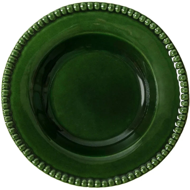 Potteryjo Daria dyb tallerken, 26 cm, moss