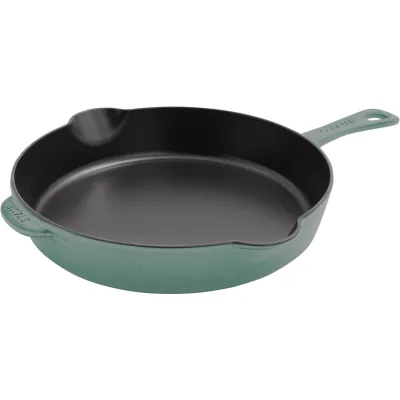 Staub Stegepande i støbejern 28 cm, eukalyptusgrøn