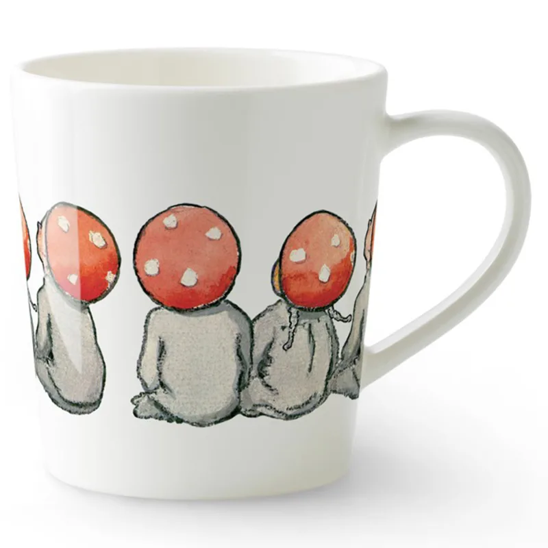 Design house stockholm Elsa Beskow krus med hank 40 cl, children of the forest