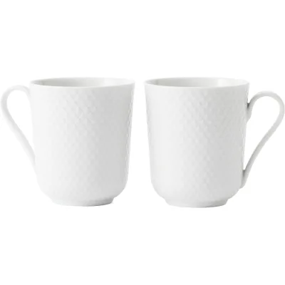 Lyngby porcelæn 2 stk. Rhombe kop