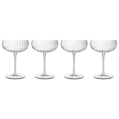 Luigi Bormioli Optica Champagneskål 30 cl, 4 stk.