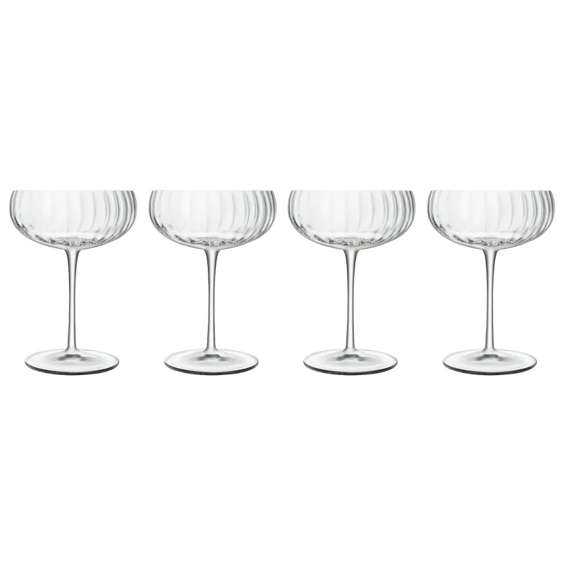 Luigi Bormioli Optica Champagneskål 30 cl, 4 stk.