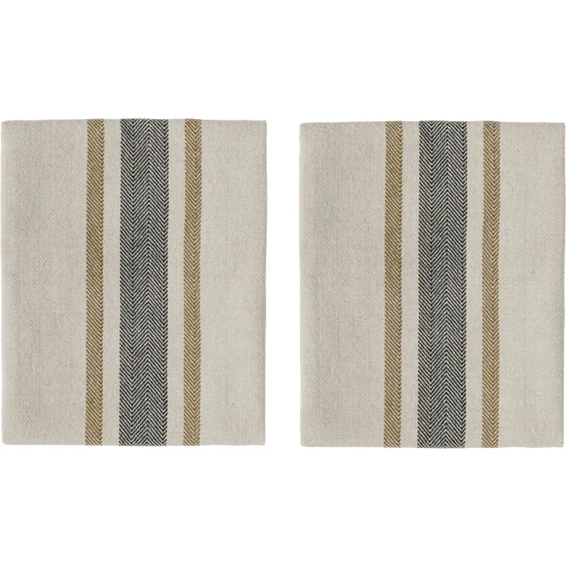Oyoy living design Linu serviet, sort, 2 stk.