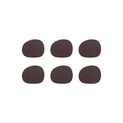 Raw Buffalo coasters glasbrikker 6-pak - Brun
