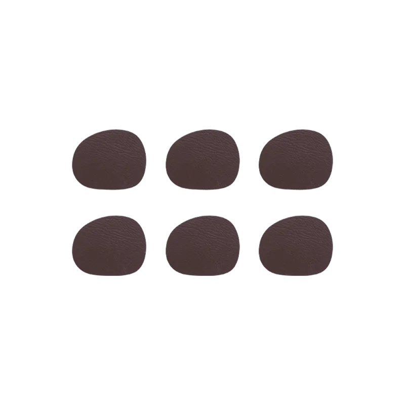 Raw Buffalo coasters glasbrikker 6-pak - Brun