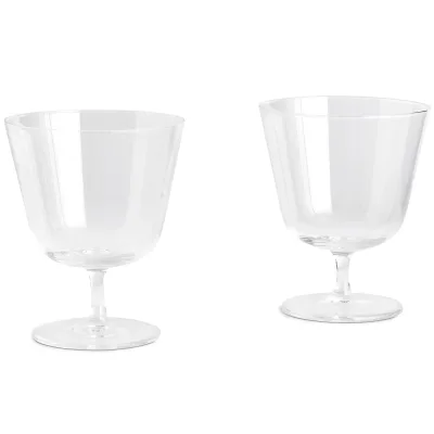 Hay Curve Stem Glas small 2-pak, klar