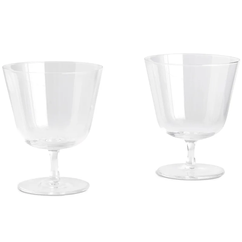 Hay Curve Stem Glas small 2-pak, klar