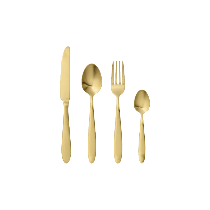 Frea bestiksæt guld (4 dele)