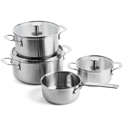 Kitchenaid Grydesæt 4 dele, rustfrit stål