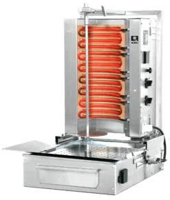 Kebabgrill m. bund motor - EL - 30 kg