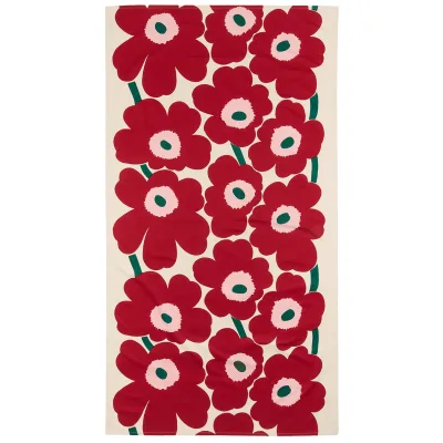 Marimekko Unikko dug 135 x 250 cm, cranberry/rose