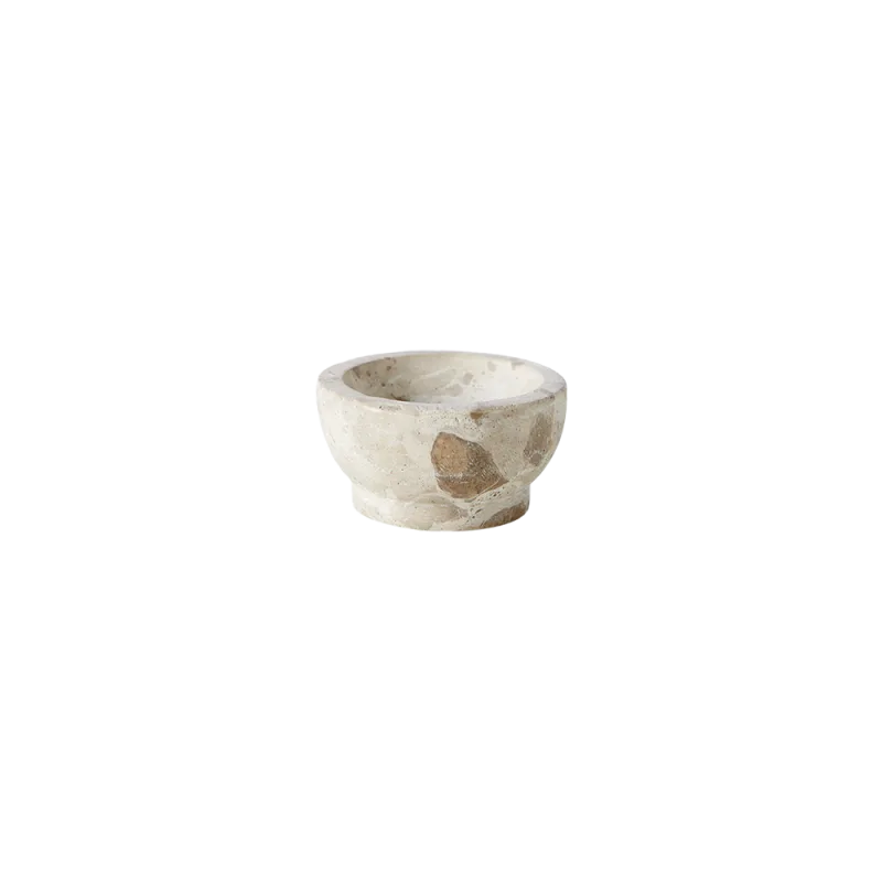 Vita salt skål 6,3 cm - Seashell