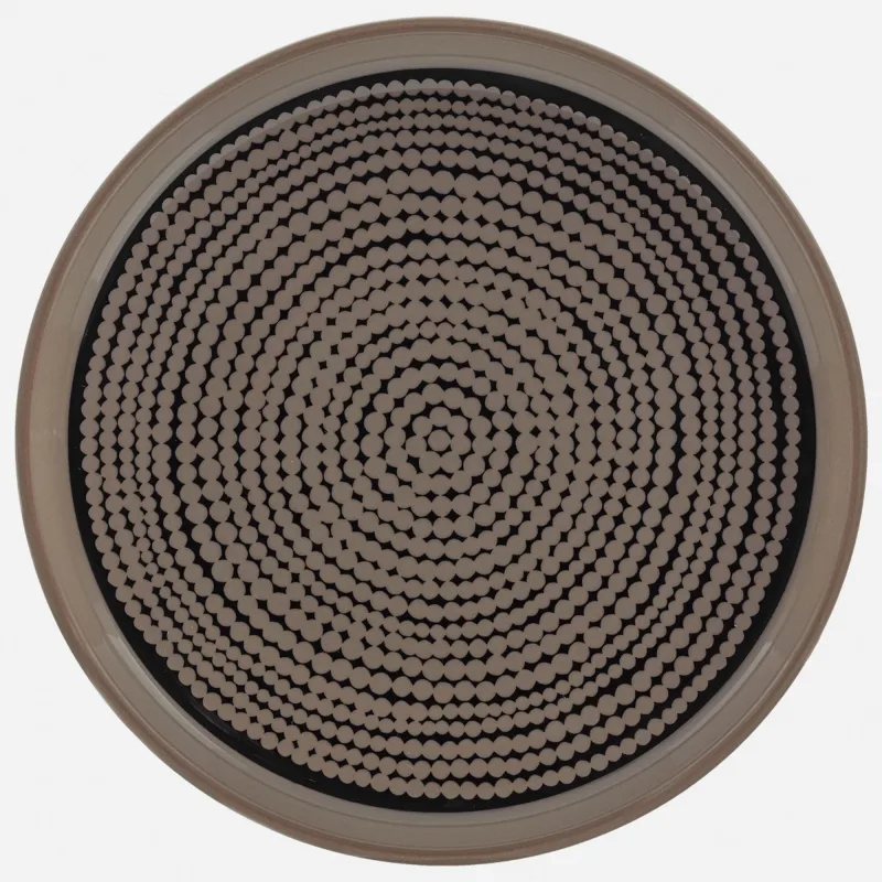 Marimekko Siirtolapuutarha tallerken, Ø 13,5 cm, terra/sort