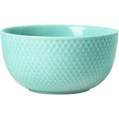 Lyngby porcelæn Rhombe Color Skål Aqua 13 cm