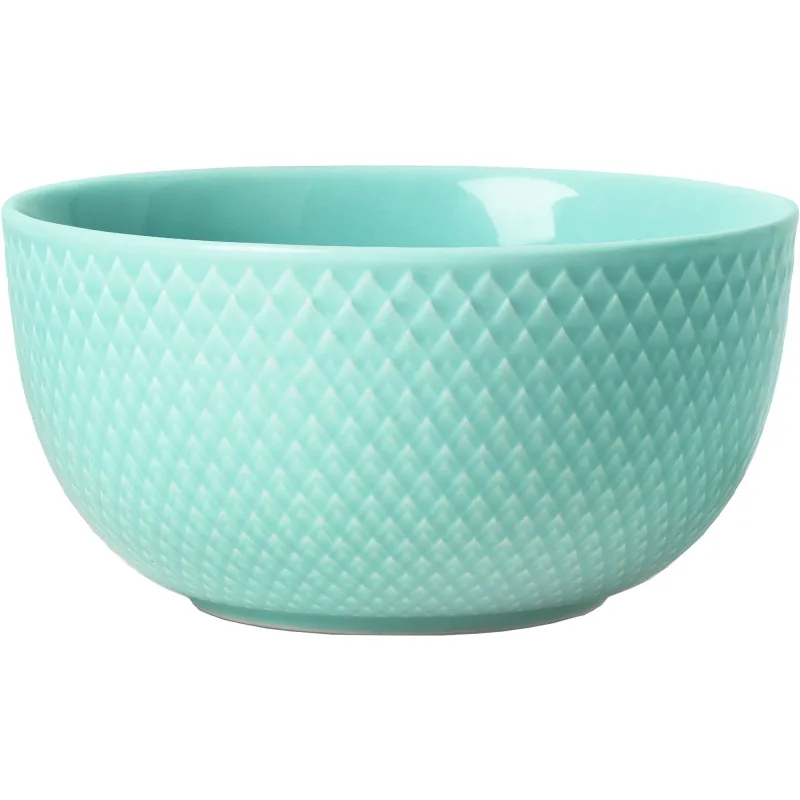 Lyngby porcelæn Rhombe Color Skål Aqua 13 cm