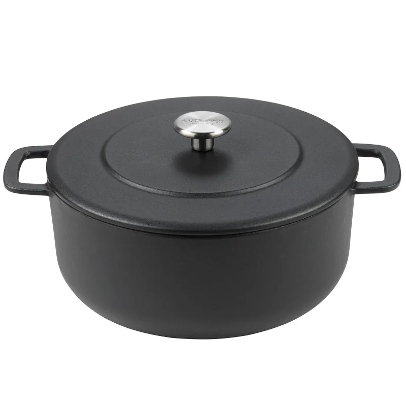 Combekk Støbejernsgryde emaljeret, 24 cm. sort