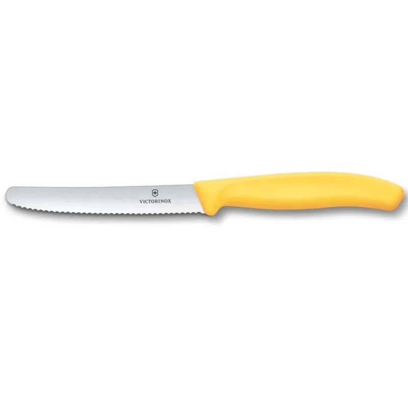 Victorinox Swish Classic tomatkniv savtakket 11 cm, gul