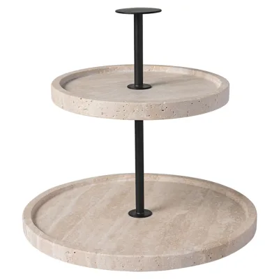Villeroy & Boch Manufacture Travertine Kagefad, 2 etager