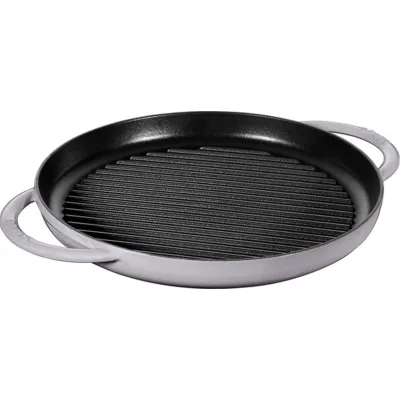 Staub Pure grillpande i støbejern 30 cm, grafitgrå