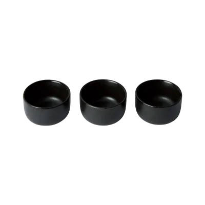 Raw mini skål 7,5 cm 3-pak - Titanium Black