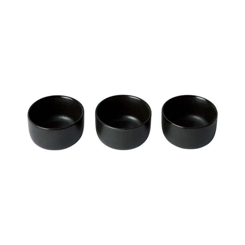 Raw mini skål 7,5 cm 3-pak - Titanium Black