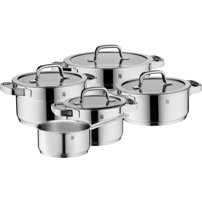 Wmf Compact Cuisine grydesæt, 5 dele inkl. 4 glaslåg