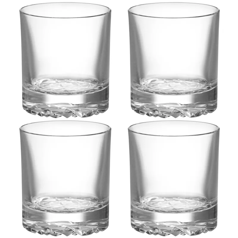 Orrefors Carat Double Old Fashioned glas 28 cl, 4-pack