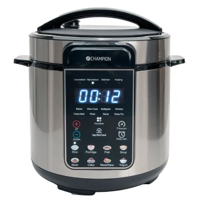 Champion Multicooker/trykkoger med keramisk belægning, 16-i-1, 6 liter
